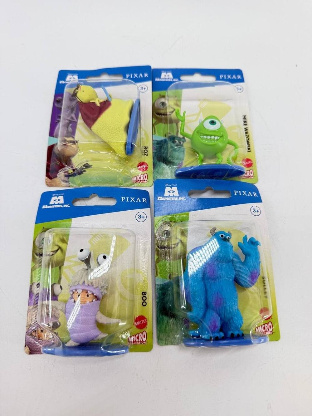 Disney Pixar Monsters Inc Micro Collection Figure Lot Mike Sulley Boo Roz New